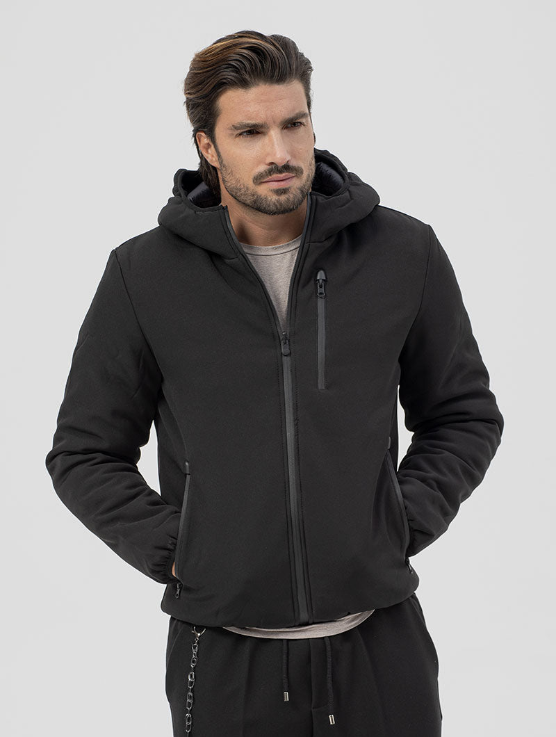 LOUIS SCHWARZE JACKE ZUM WENDEN