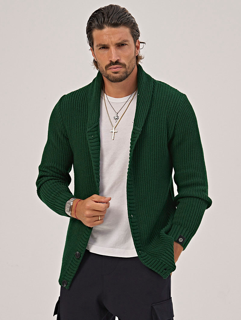 PARKER CARDIGAN IN GREEN