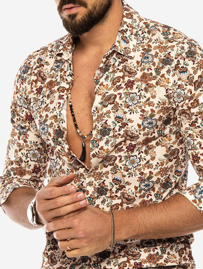 FLORAL PRINTED SHIRT IN MULTICOLOR