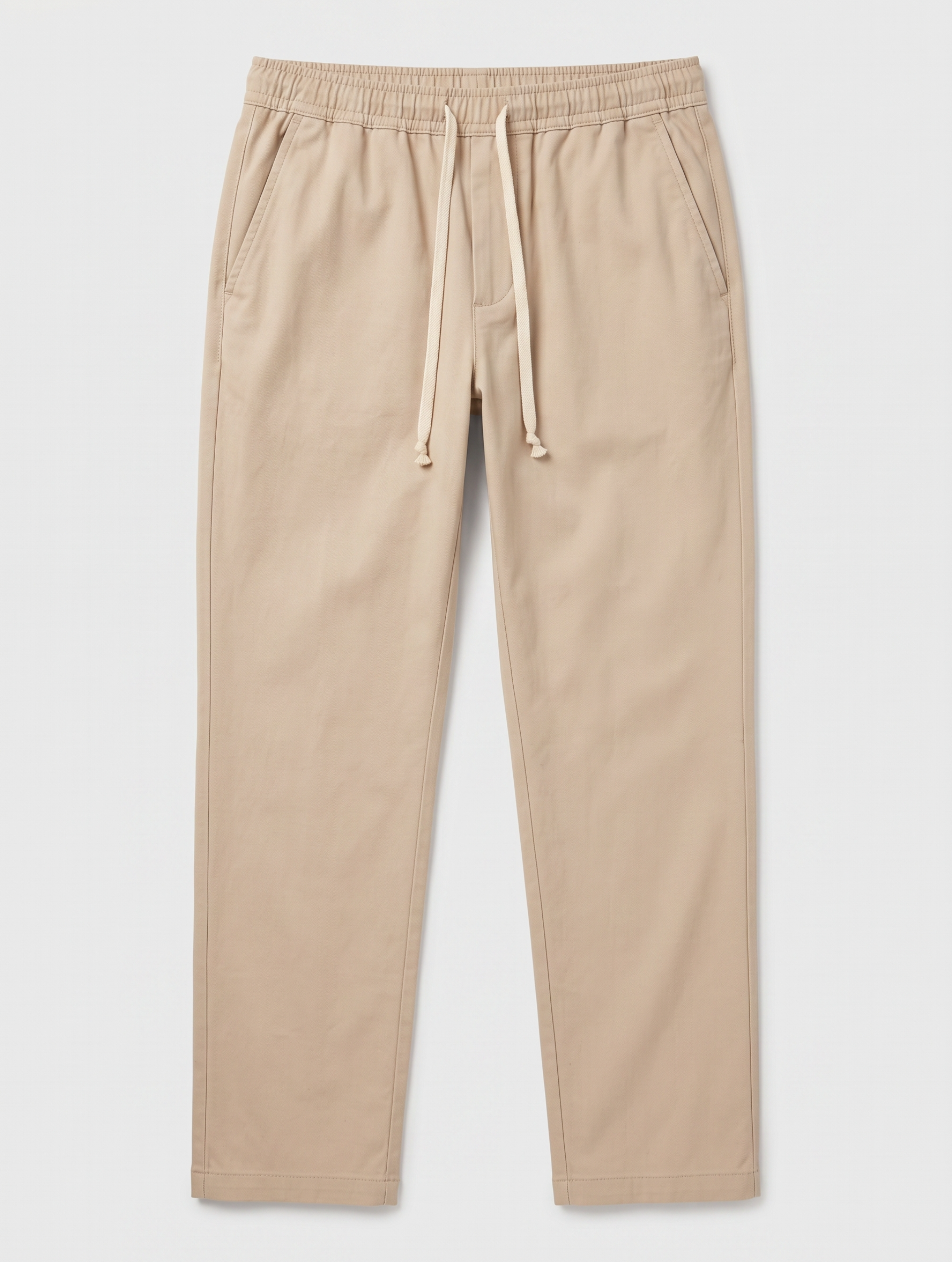 CASUAL DRAWSTRING PANTS IN BEIGE - Made in Italy | Nohow