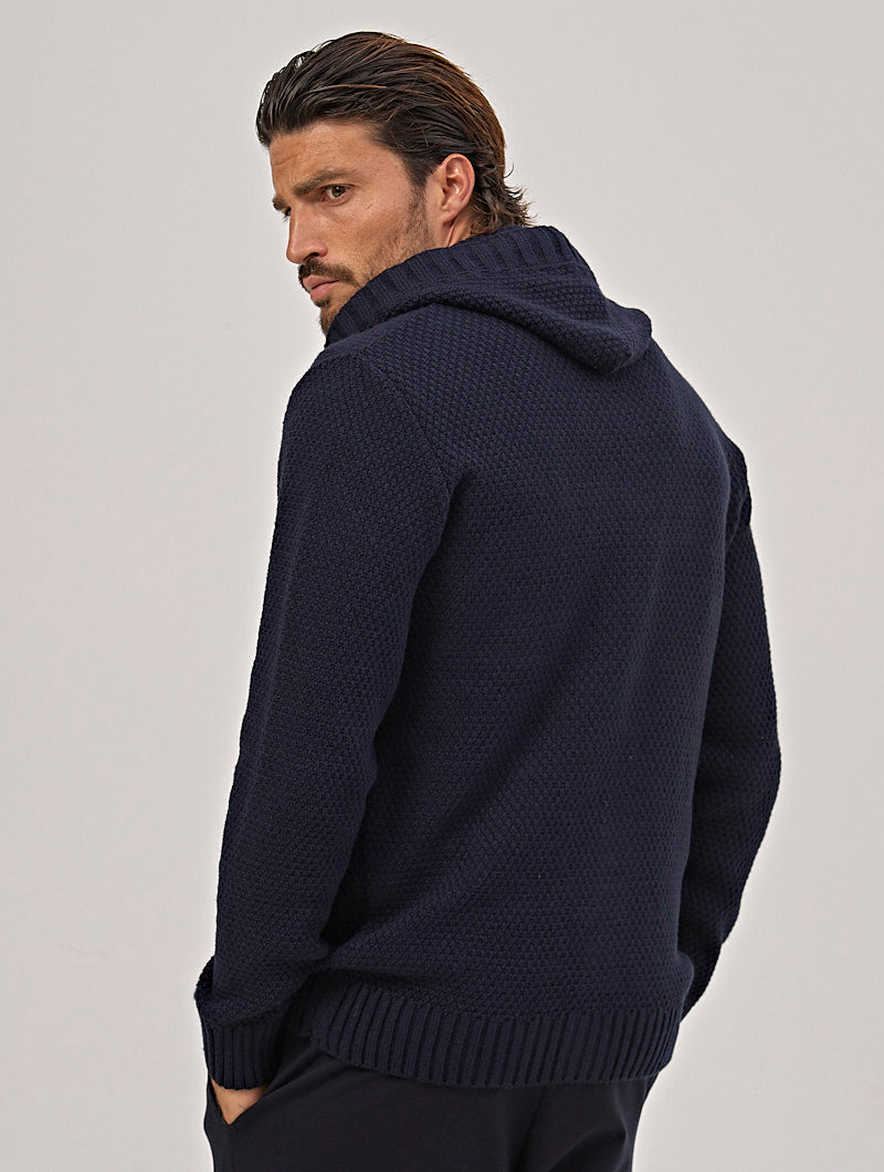 CANON CARDIGAN IN BLUE NAVY