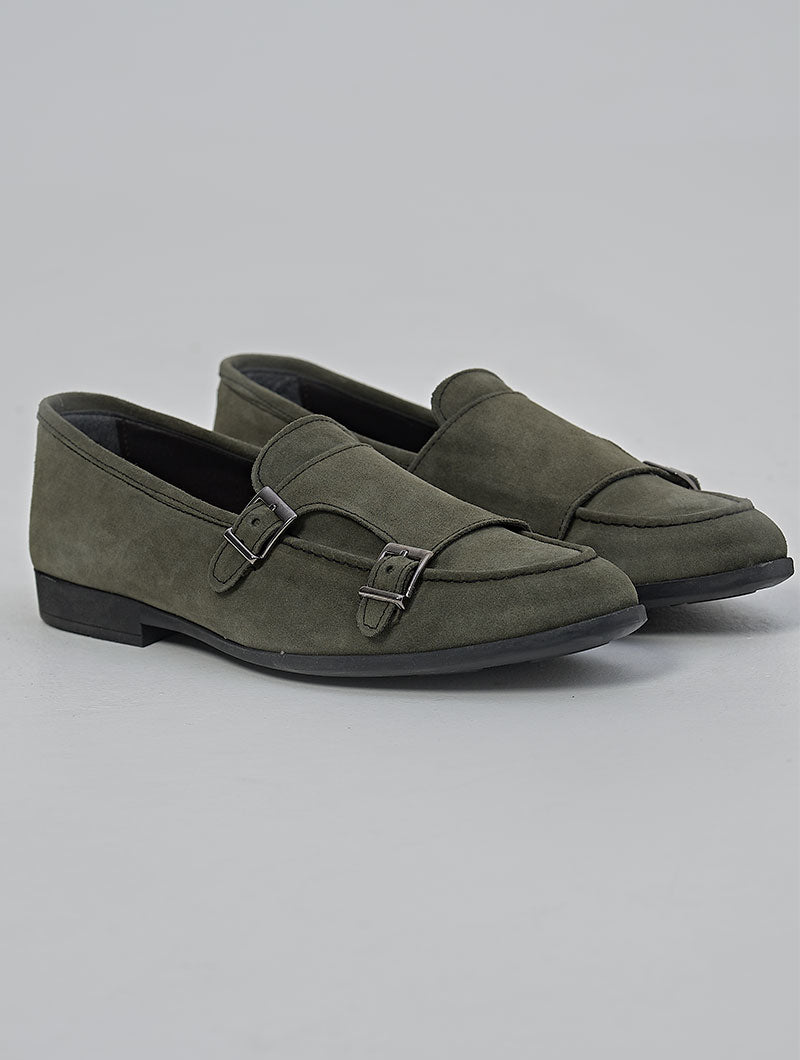 SUEDE LOAFERS IN GREEN SUEDE LOAFERS IN GREEN