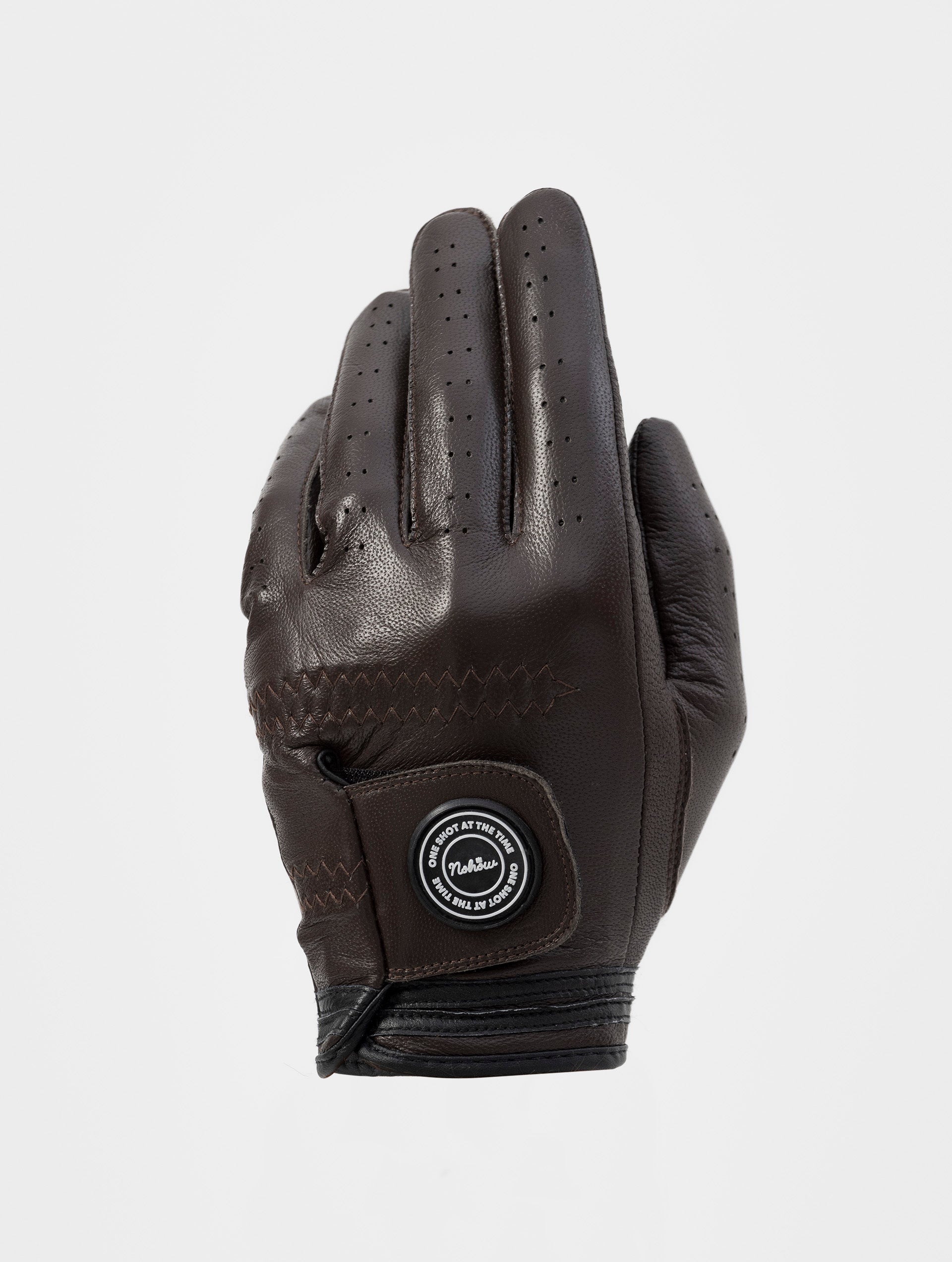handschuh golf NOHOW GOLFHANDSCHUH LINKE HAND IN BRAUN