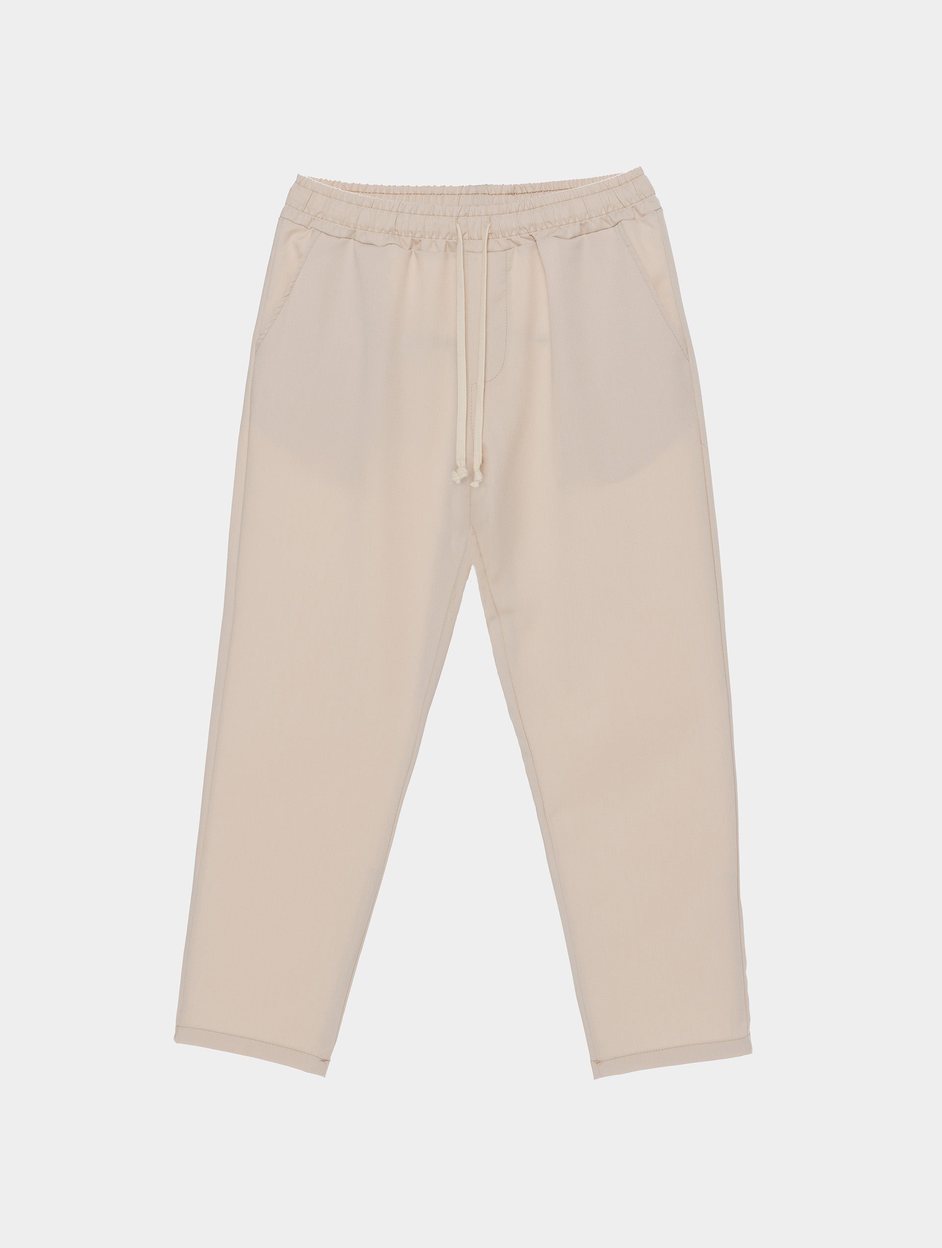 PANTALONI CASUAL BEIGE CON COULISSE - Made in Italy | Nohow