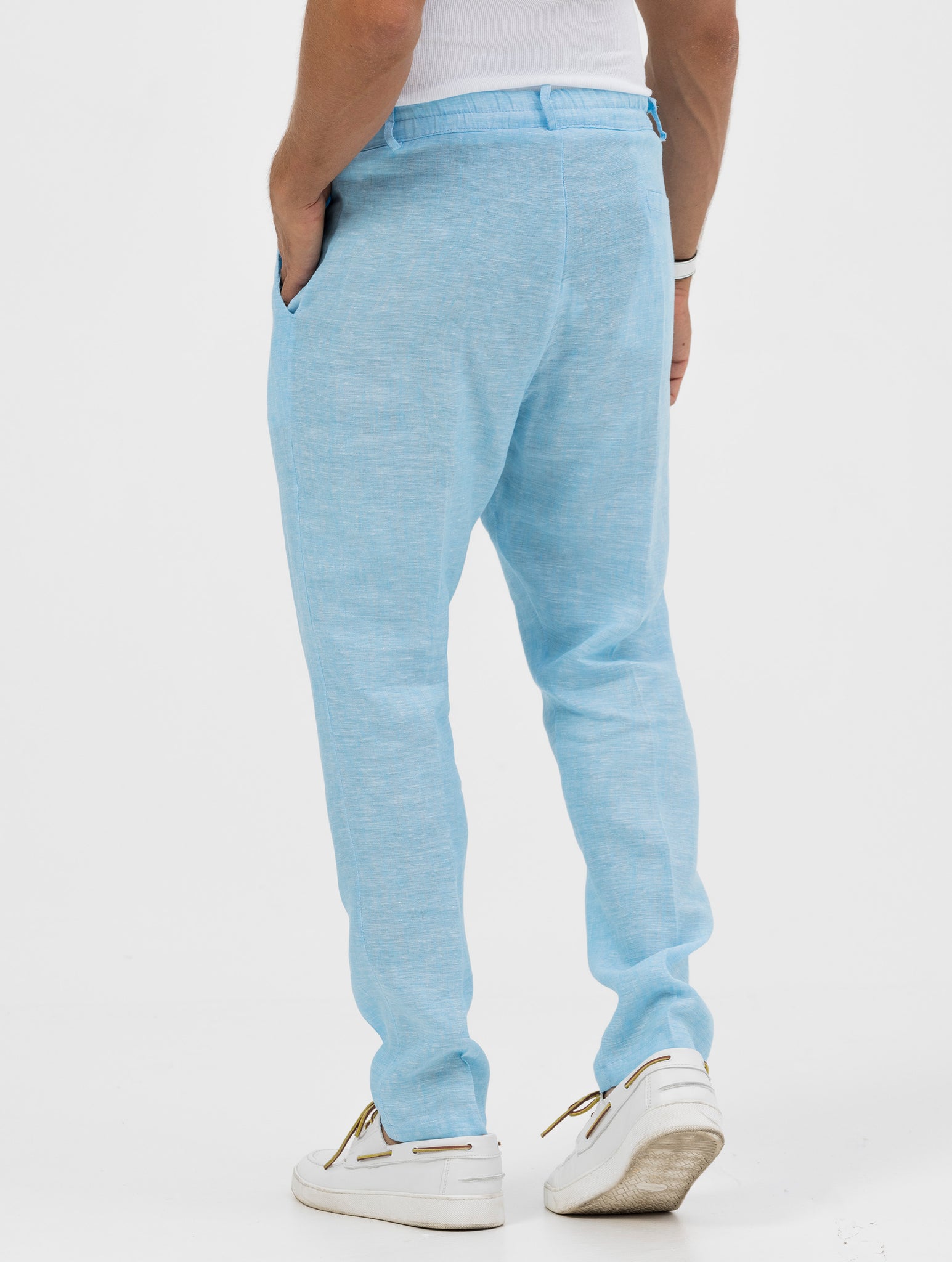 FEDRO CASUAL PANTS IN TURQUOISE