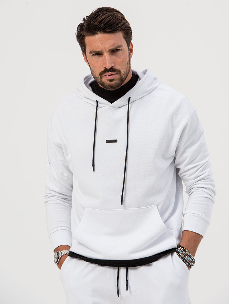 JASPER HOODIE IN WHITE