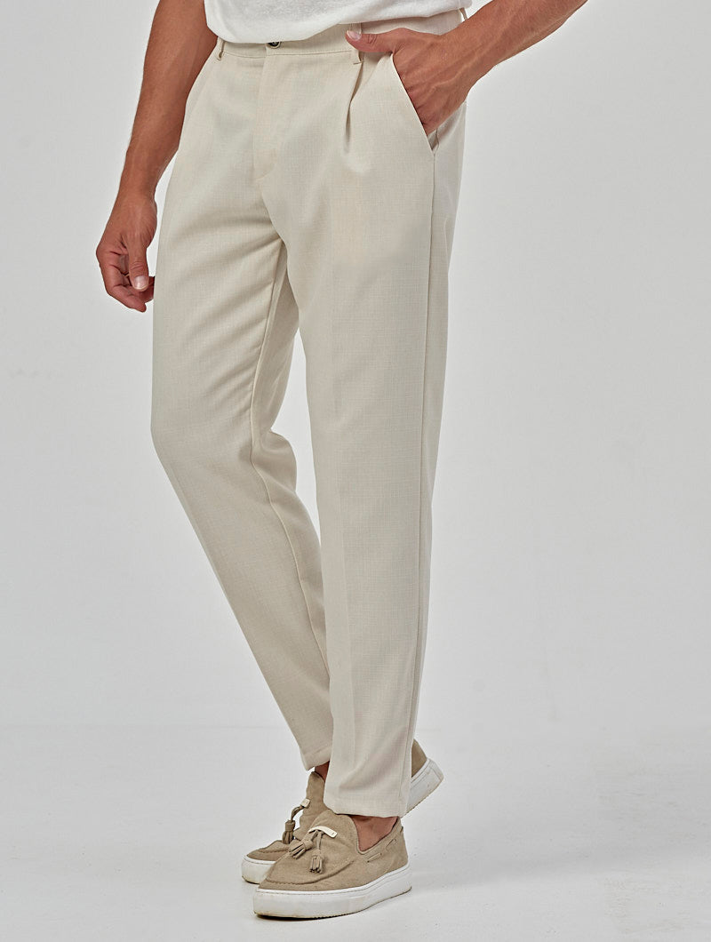 ABEL CASUAL PANTS IN CREAM