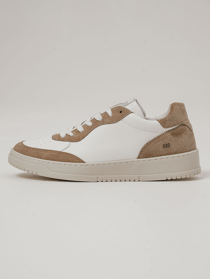 089 SNEAKERS IN BEIGE AND WHITE