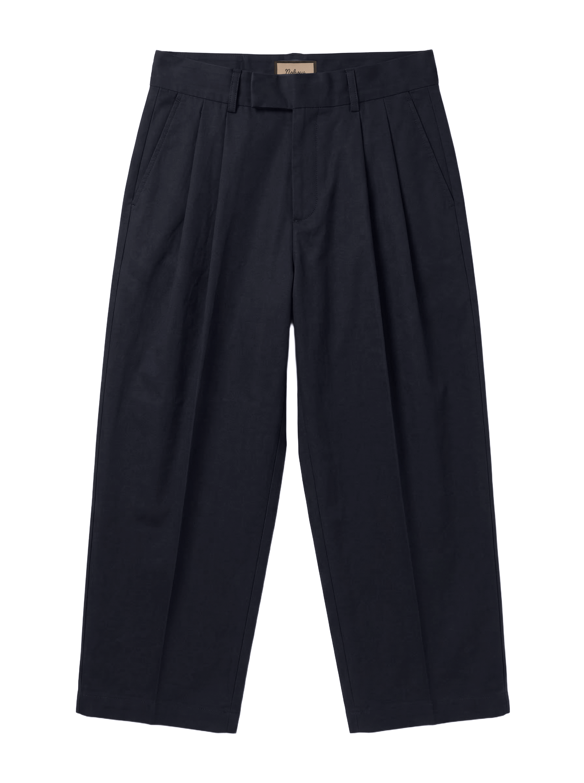 CASUAL PANTS IN NAVY WITH PINCES