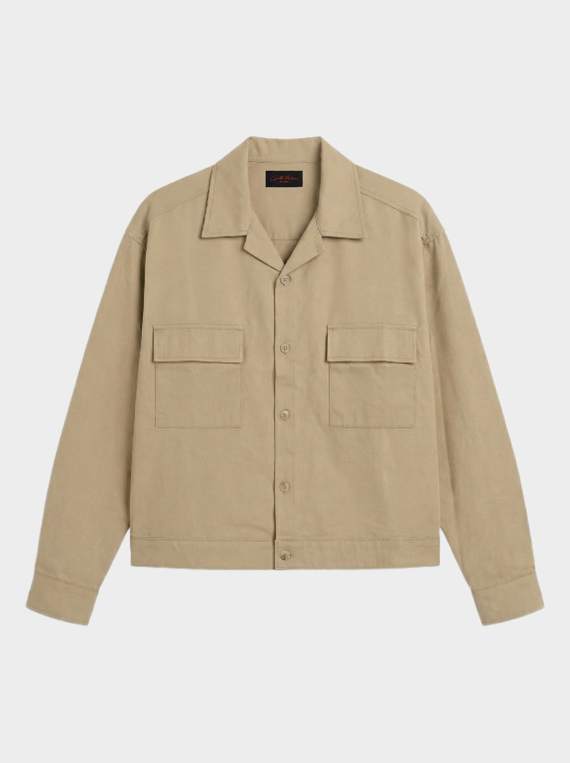 OVER SHIRT IN CAMEL - Made in Italy | Nohow