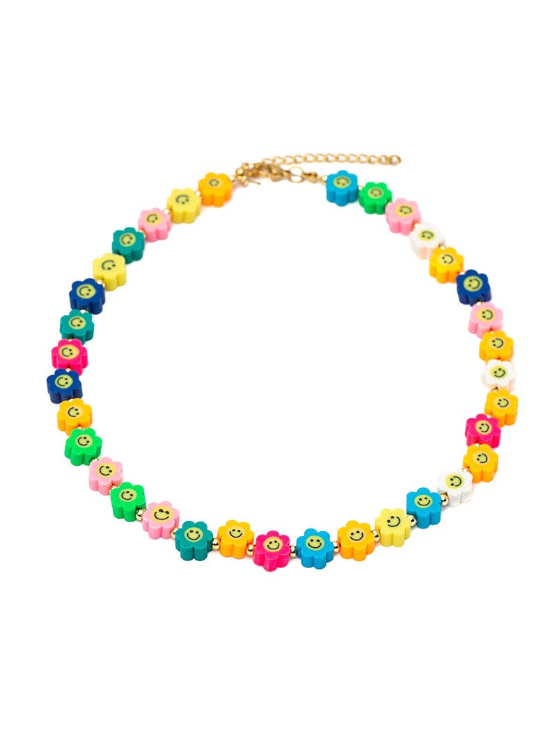 COLORFUL FLOWERS NECKLACE