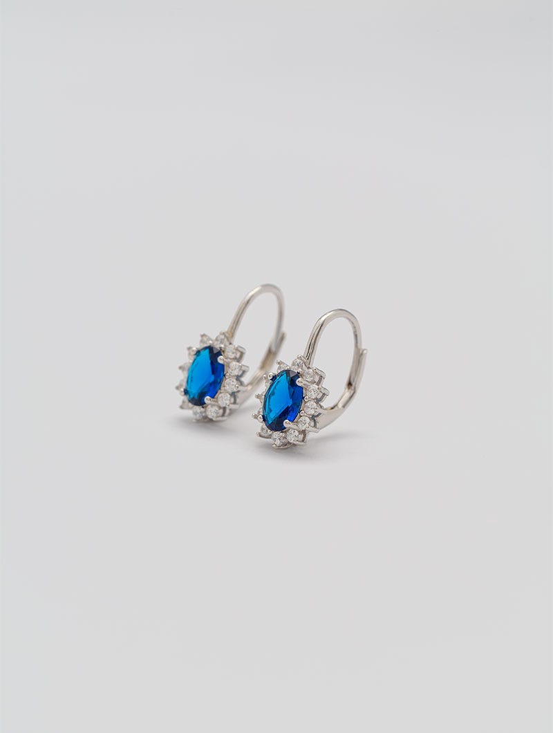 KATE EARRINGS WITH BLUE PENDANT UNICA