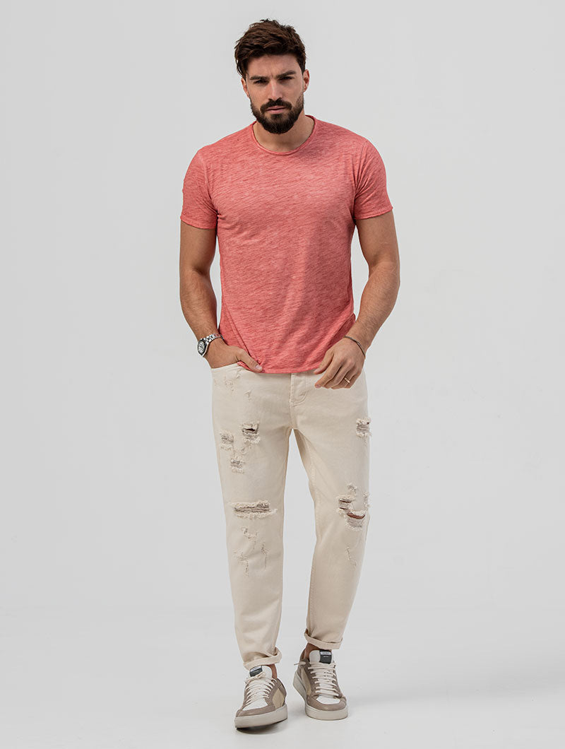 ELI T-SHIRT IN CORAL