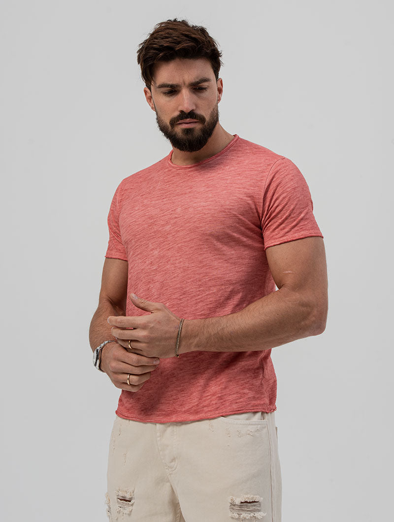 ELI T-SHIRT IN CORAL