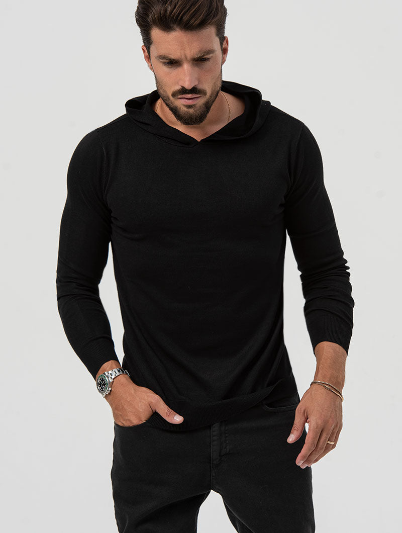 HOODIE SWEATER IN BLACK