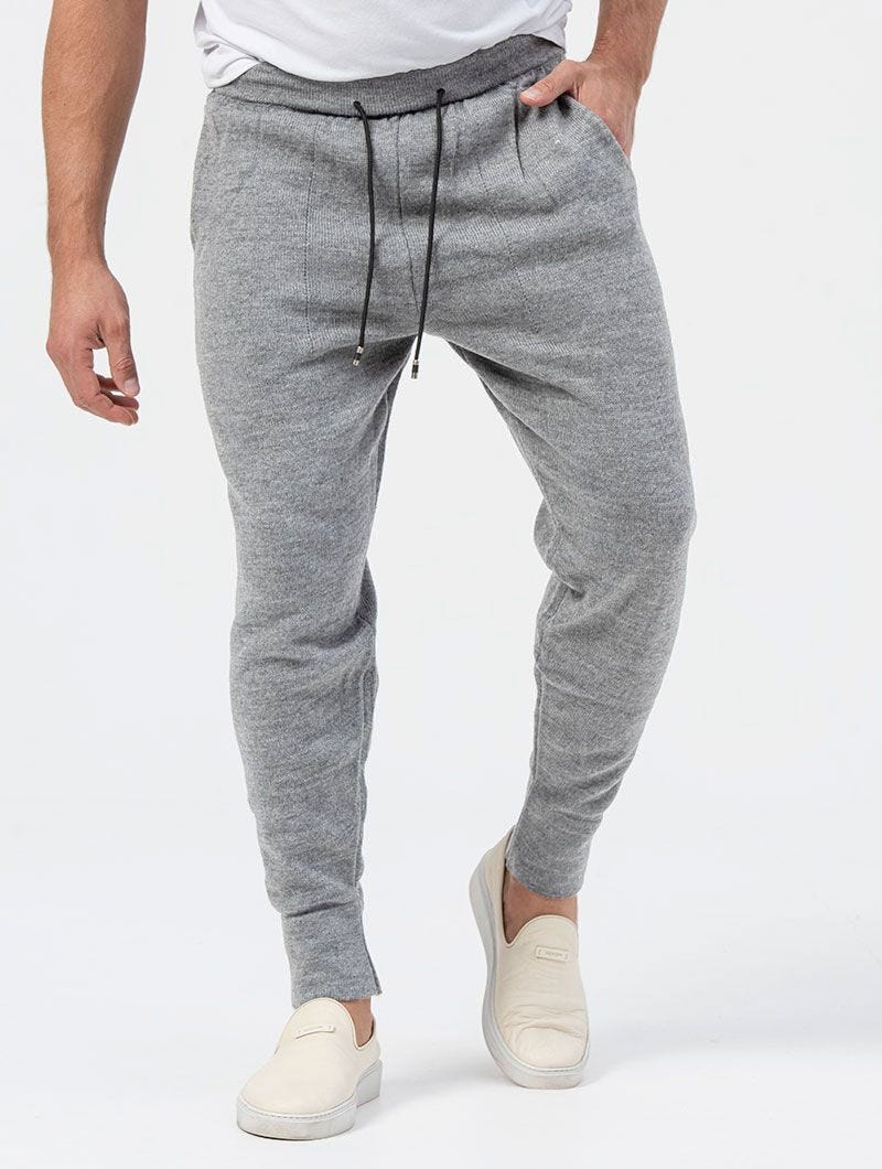 AJAY CASUAL PANTS IN MID GREY