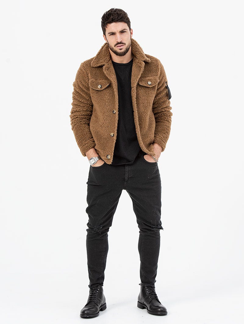 MIKE JACKET IN CAMEL