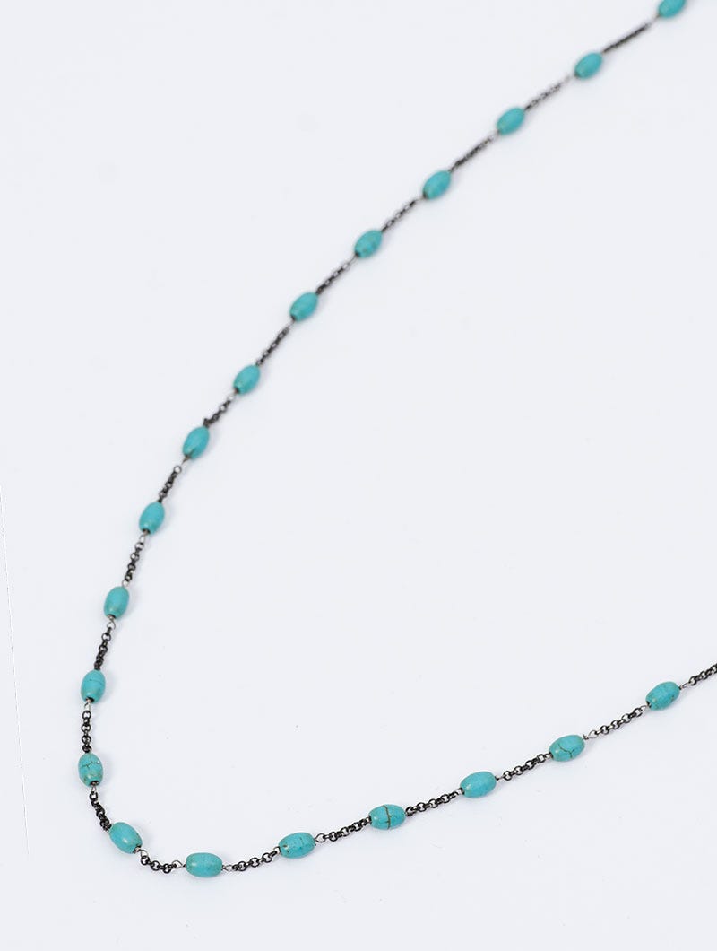 MOOSA NECKLACE IN TURQUOISE