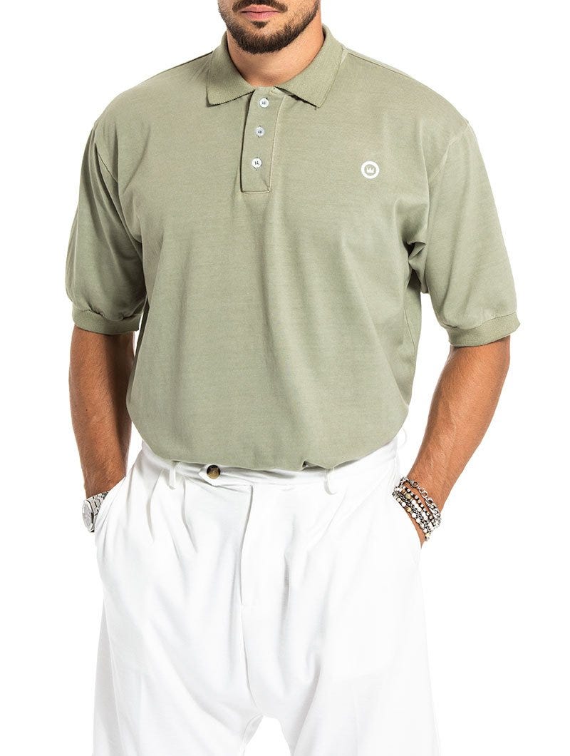 LANCE SHORT SLEEVED POLO IN GREEN