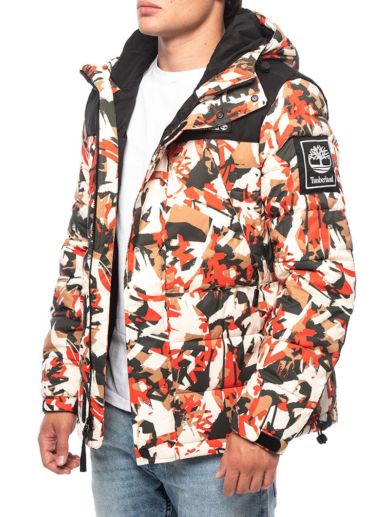 O-A PUFFER JACKET IN CAMOUFLAGE