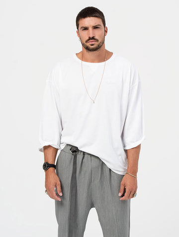 OHIO T-SHIRT OVERSIZE IN BIANCO