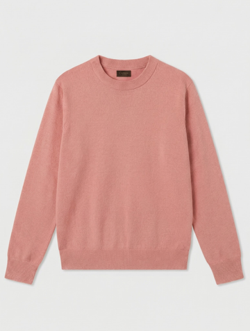 MAGLIONE IN COTONE SALMONE