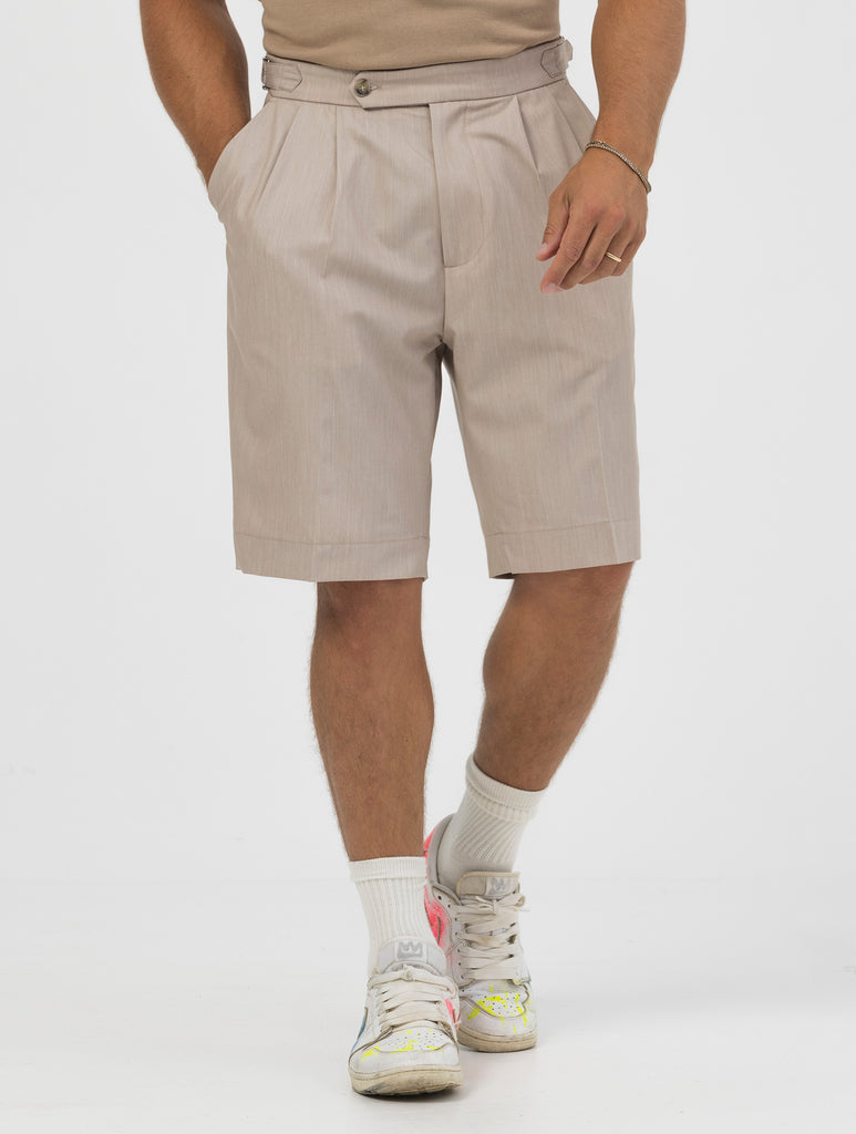 NICK PANTALÓNES CORTOS DE ETIQUETA BEIGE