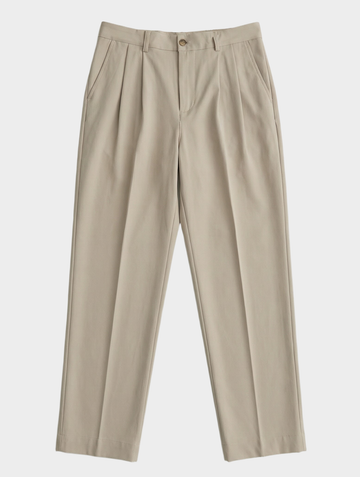 CASUAL LOOSE FIT PANTS IN BEIGE