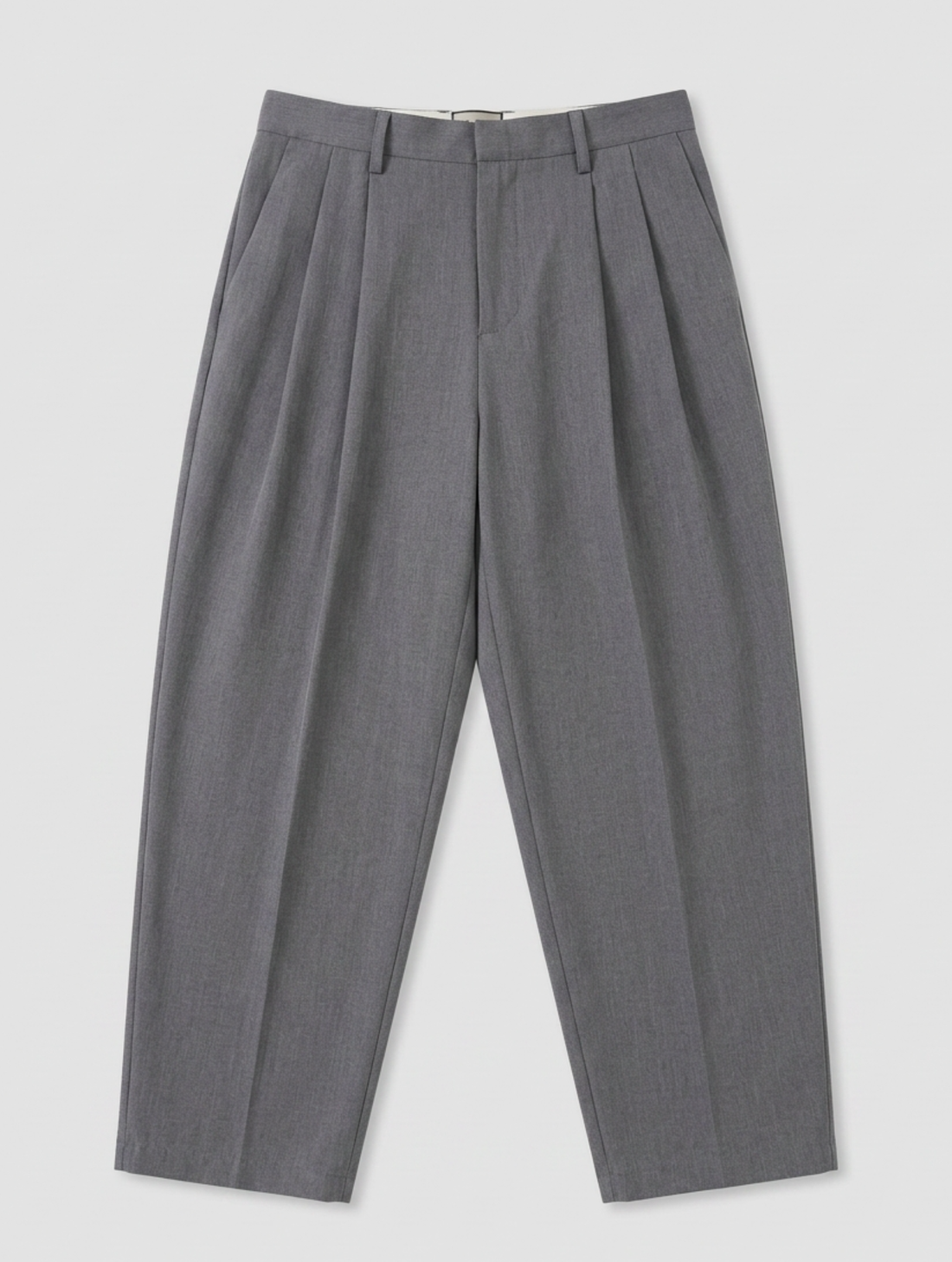 PLEATED PANTS IN GREY