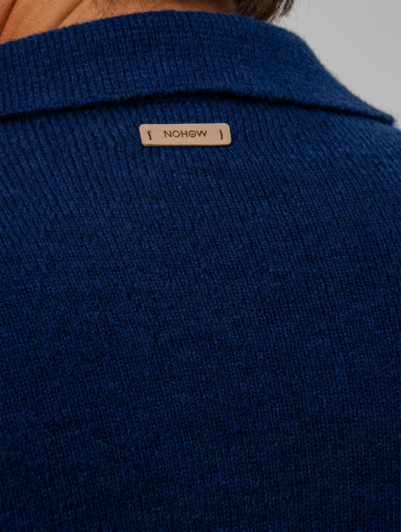 BRAD POLO SWEATER IN BLUE