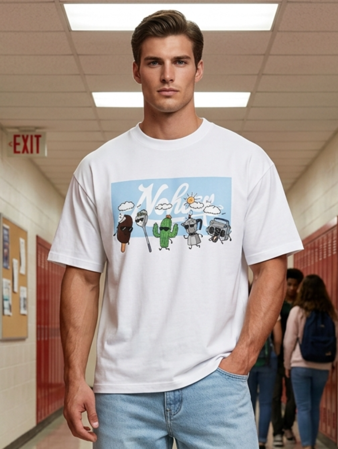 NOHOW SUMMER T-SHIRT IN WHITE