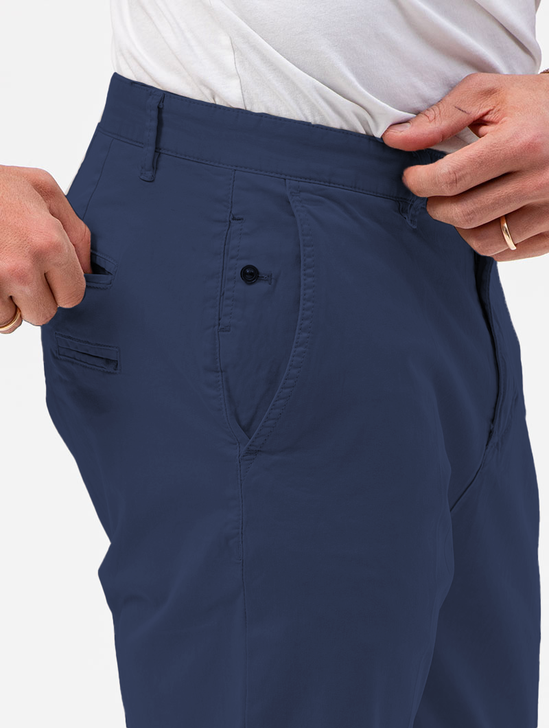 ROMAN PANTALÓN CASUAL AZUL