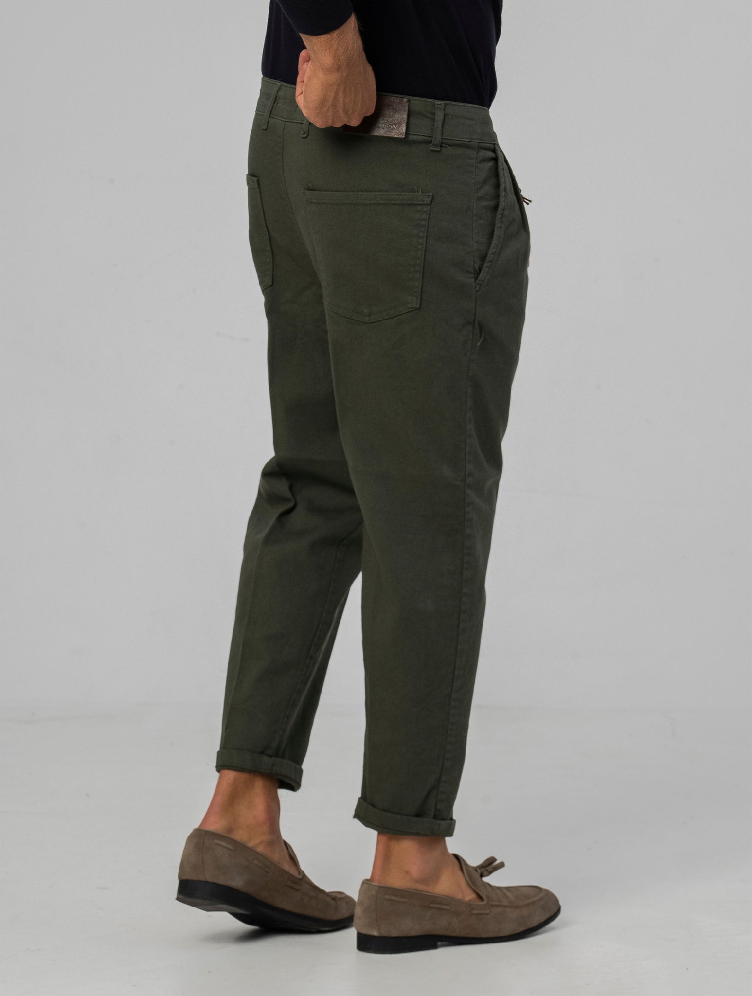 BROCK PANTALONI CASUAL VERDI