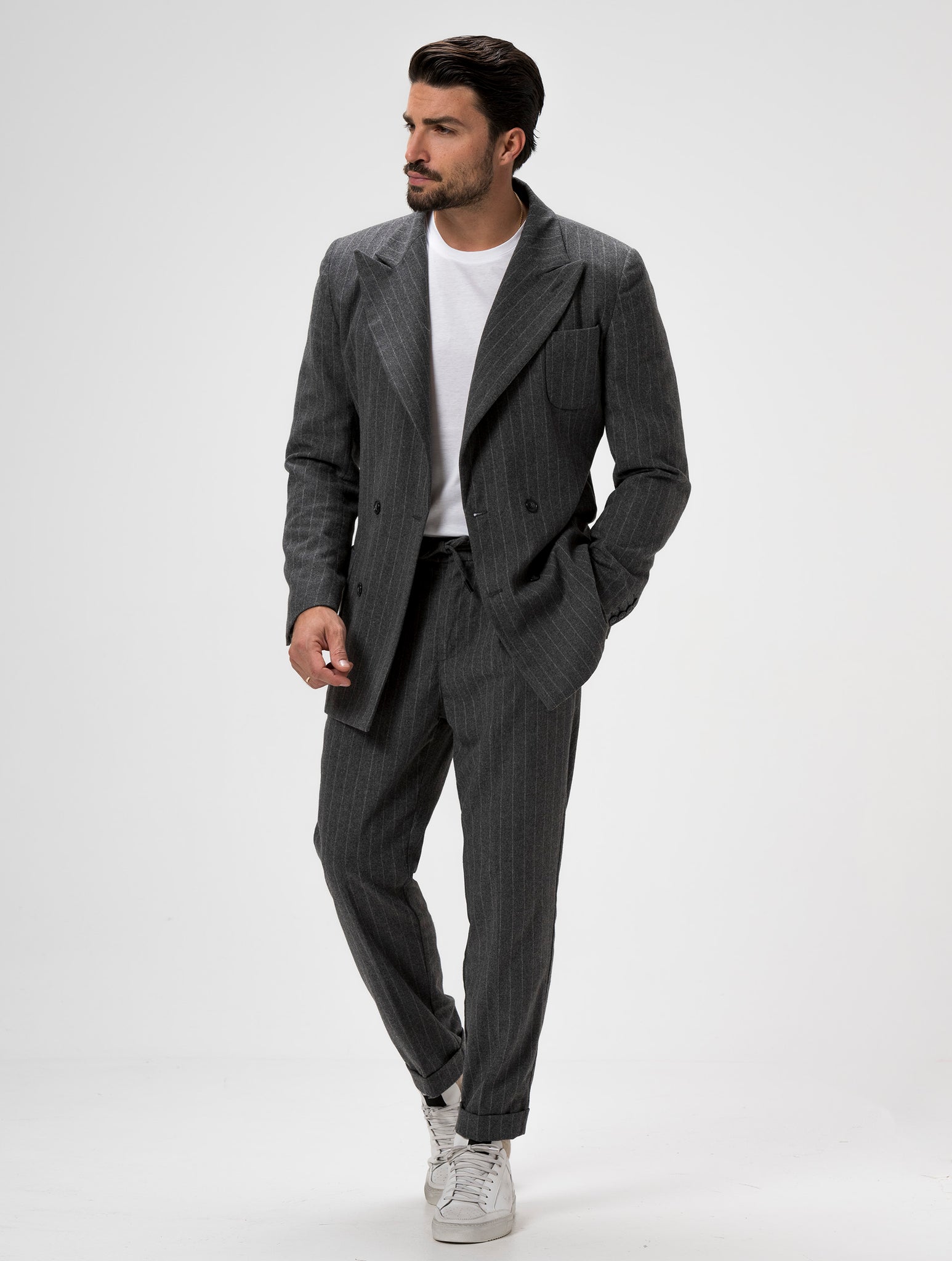 GARY 2.0 FLANNEL SUIT IN GRAY