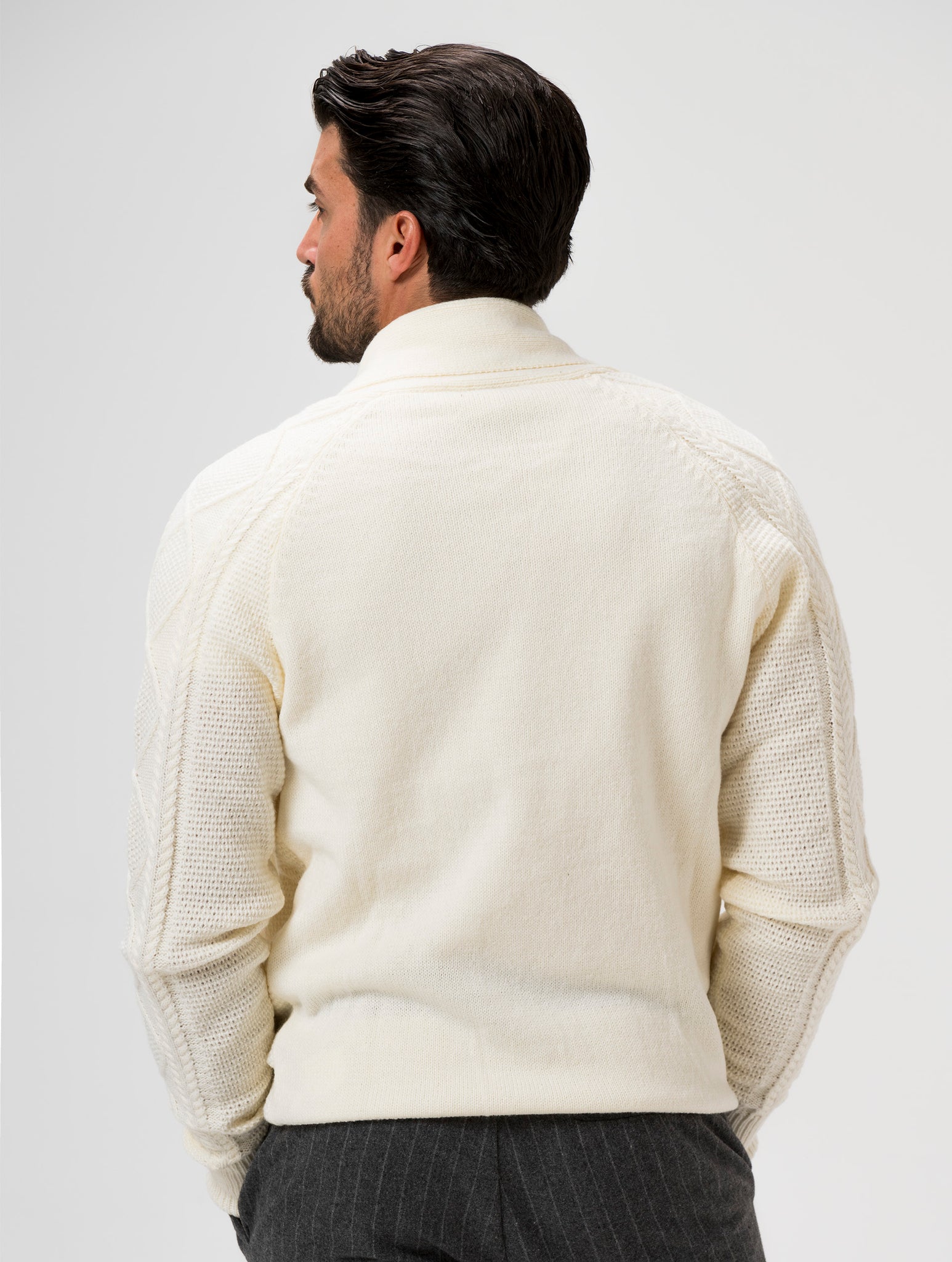 HARVEY CARDIGAN IN WHITE