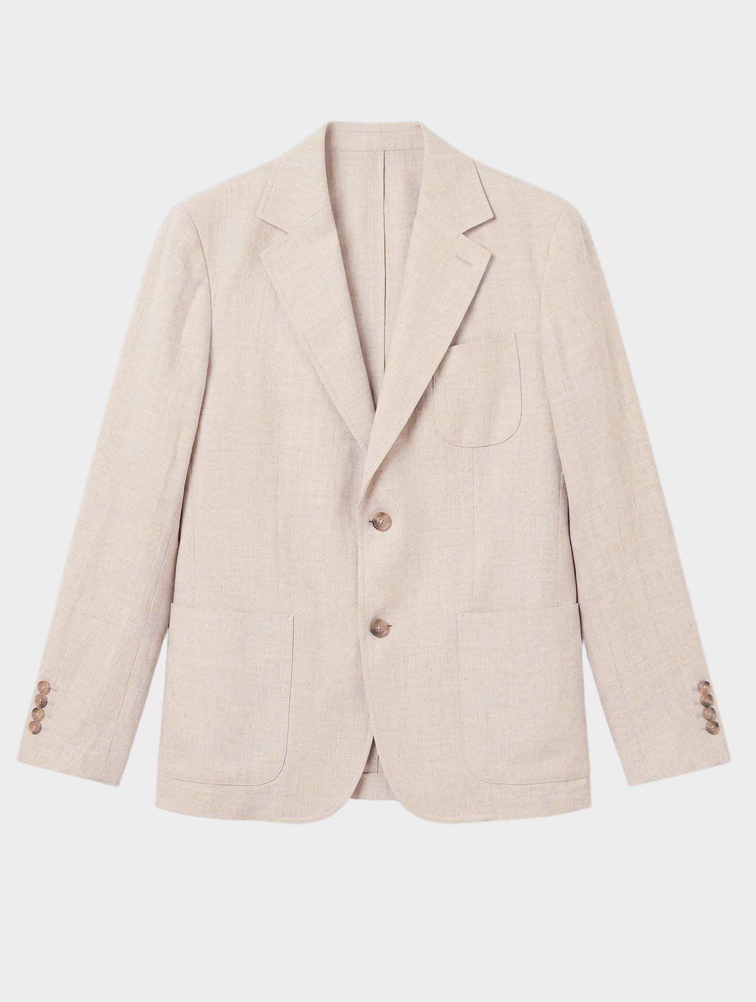 LINEN BLAZER IN SAND