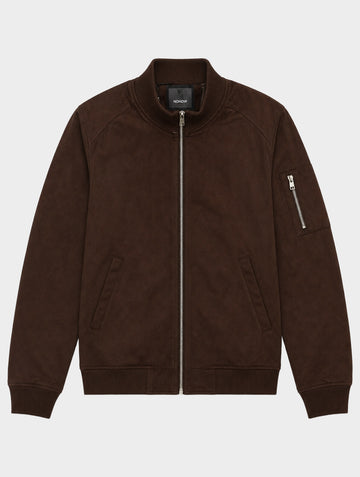 BLOUSON BOMBARDIER MARRON