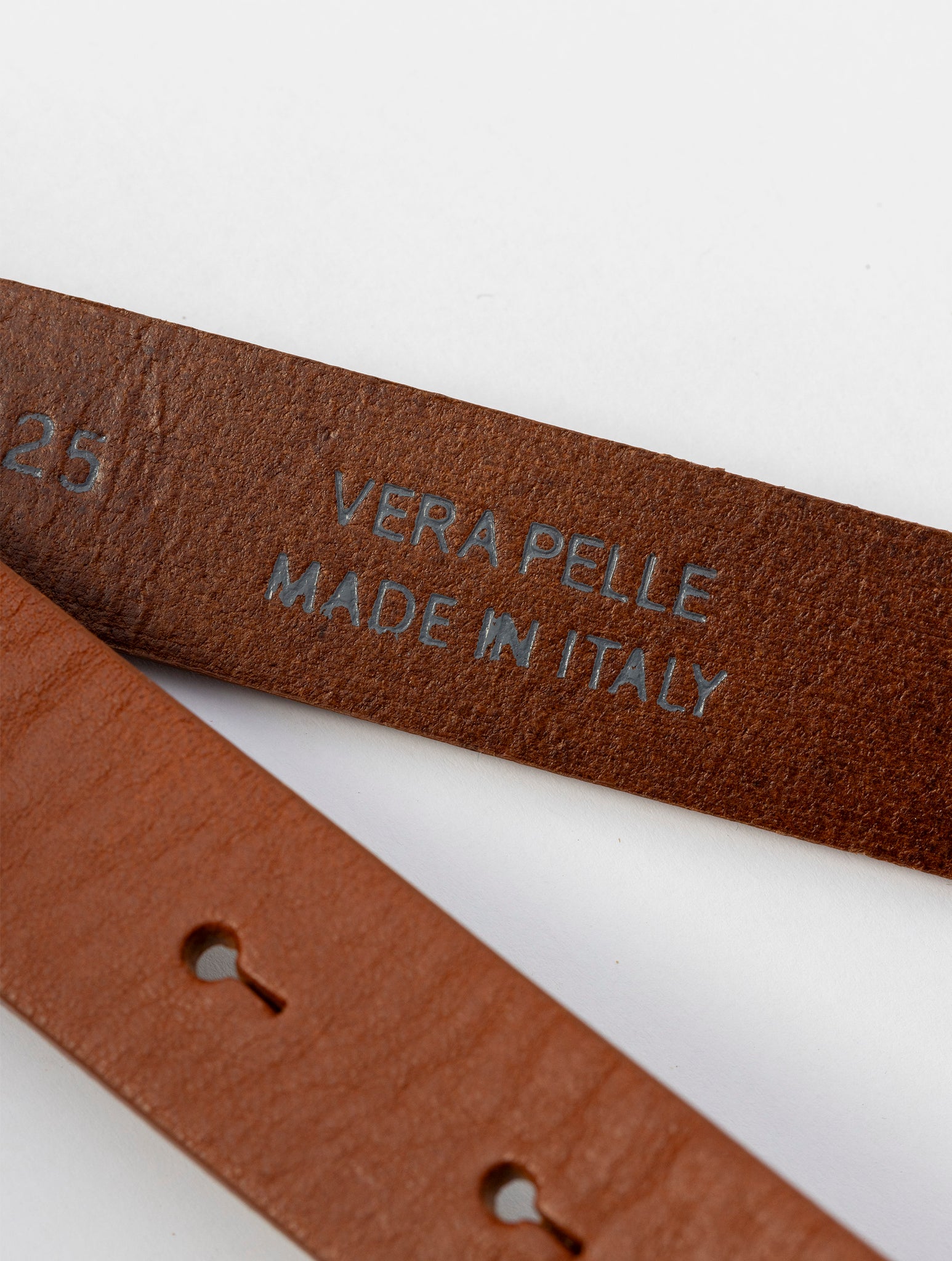 LEATHER BELT IN COGNAC