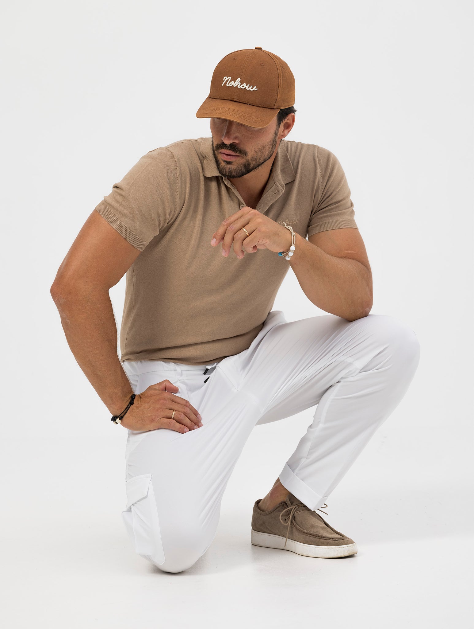 GARY TECH CARGO PANTS IN WHITE