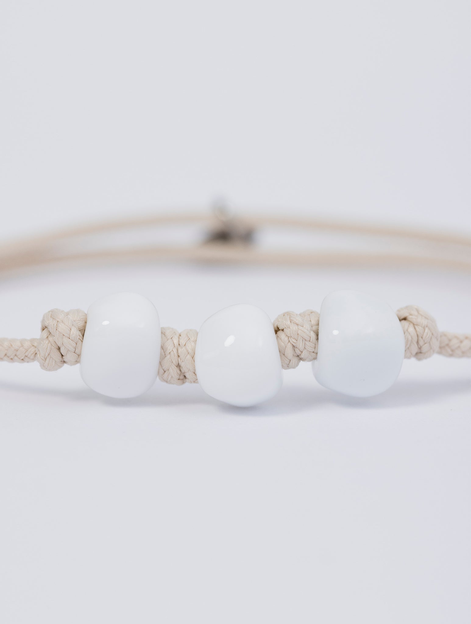 BRACCIALE PANNA DOPPIO CON PIETRE