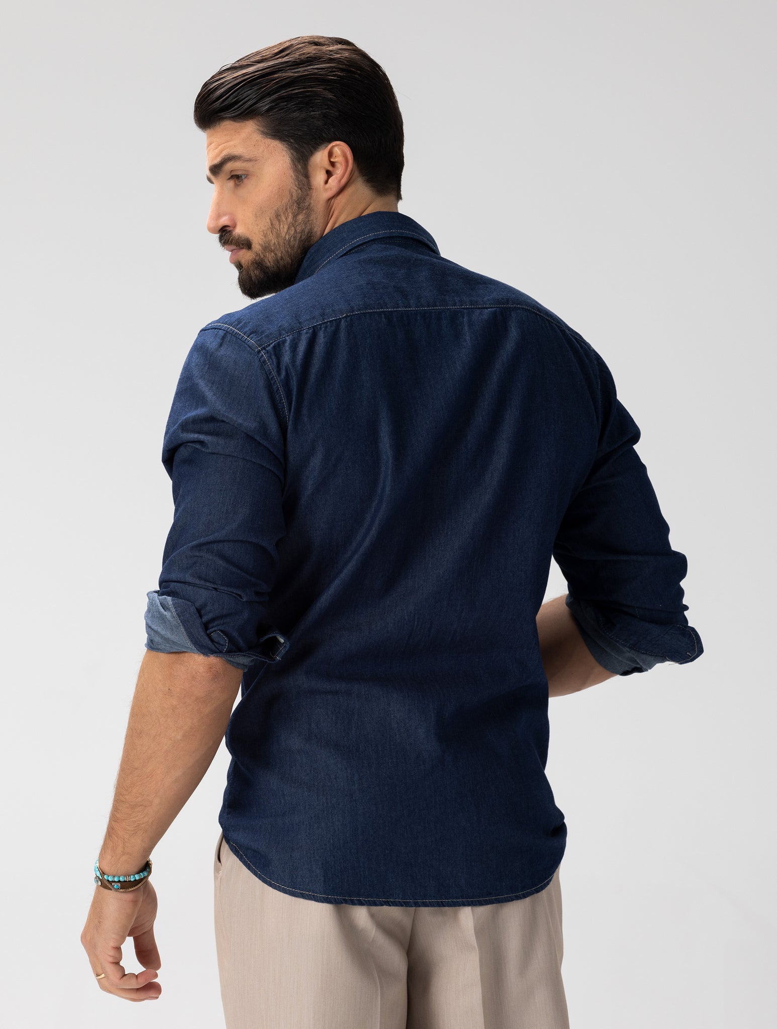 RALPH CHEMISE EN DENIM BLEU FONCÉ