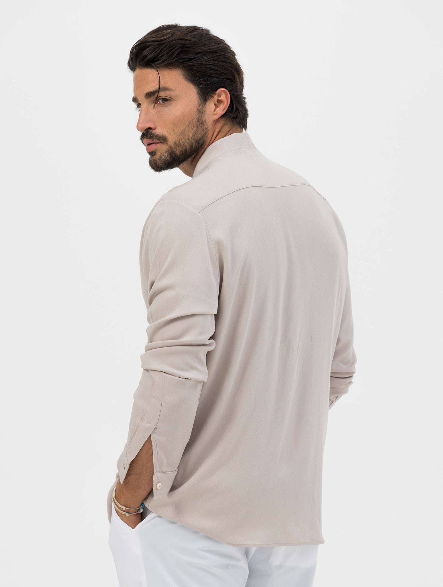 PEARL CASUAL SHIRT IN BEIGE