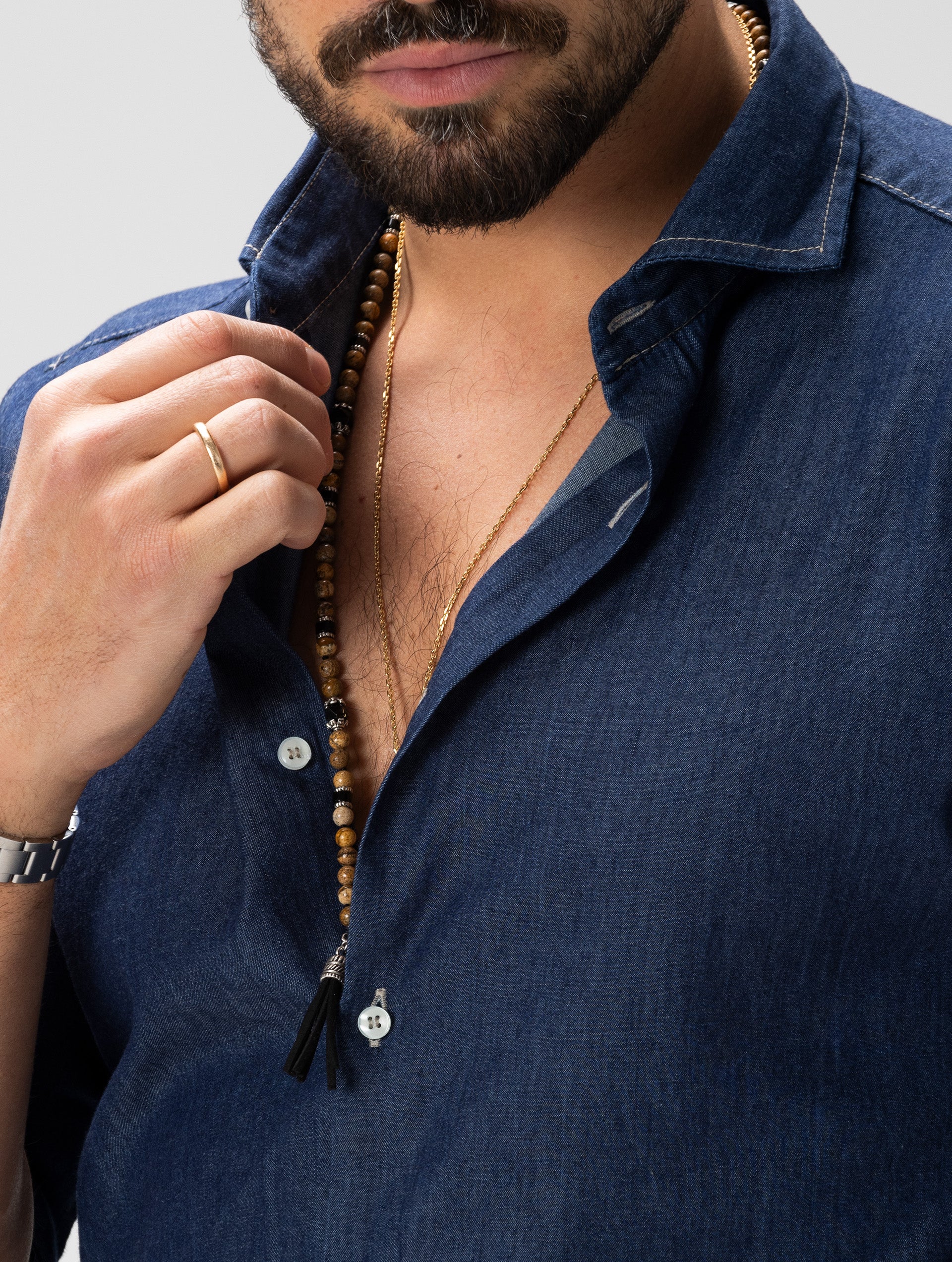 【美品】roughlow ラフロウ timeless DENIM shirt RALPH DENIM SHIRT