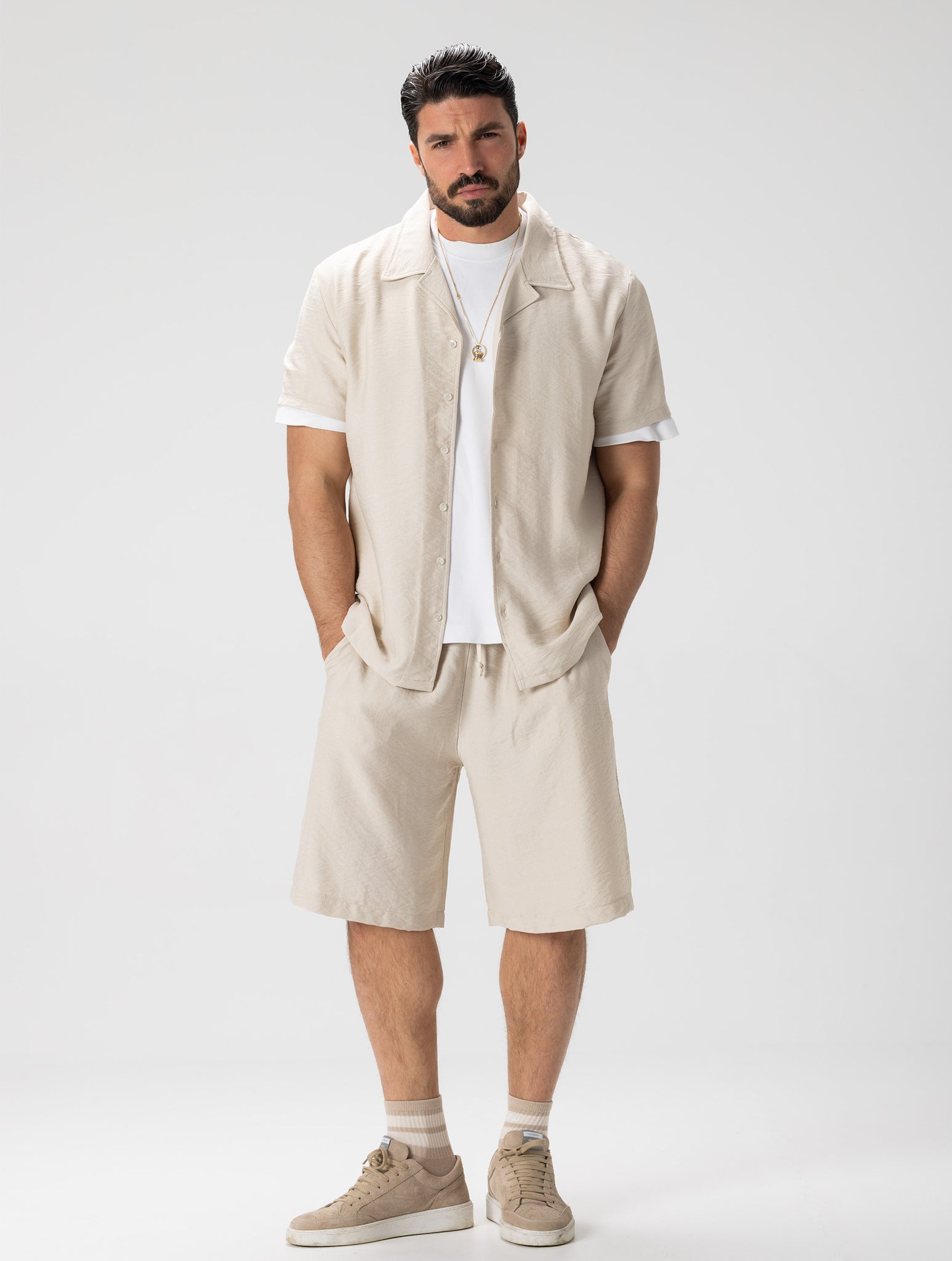 TOBY CASUAL SUIT IN BEIGE