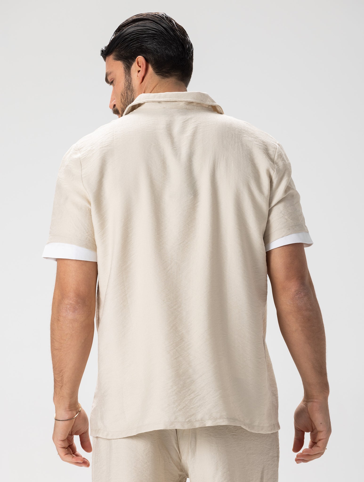 TOBY CASUAL SHIRT IN BEIGE