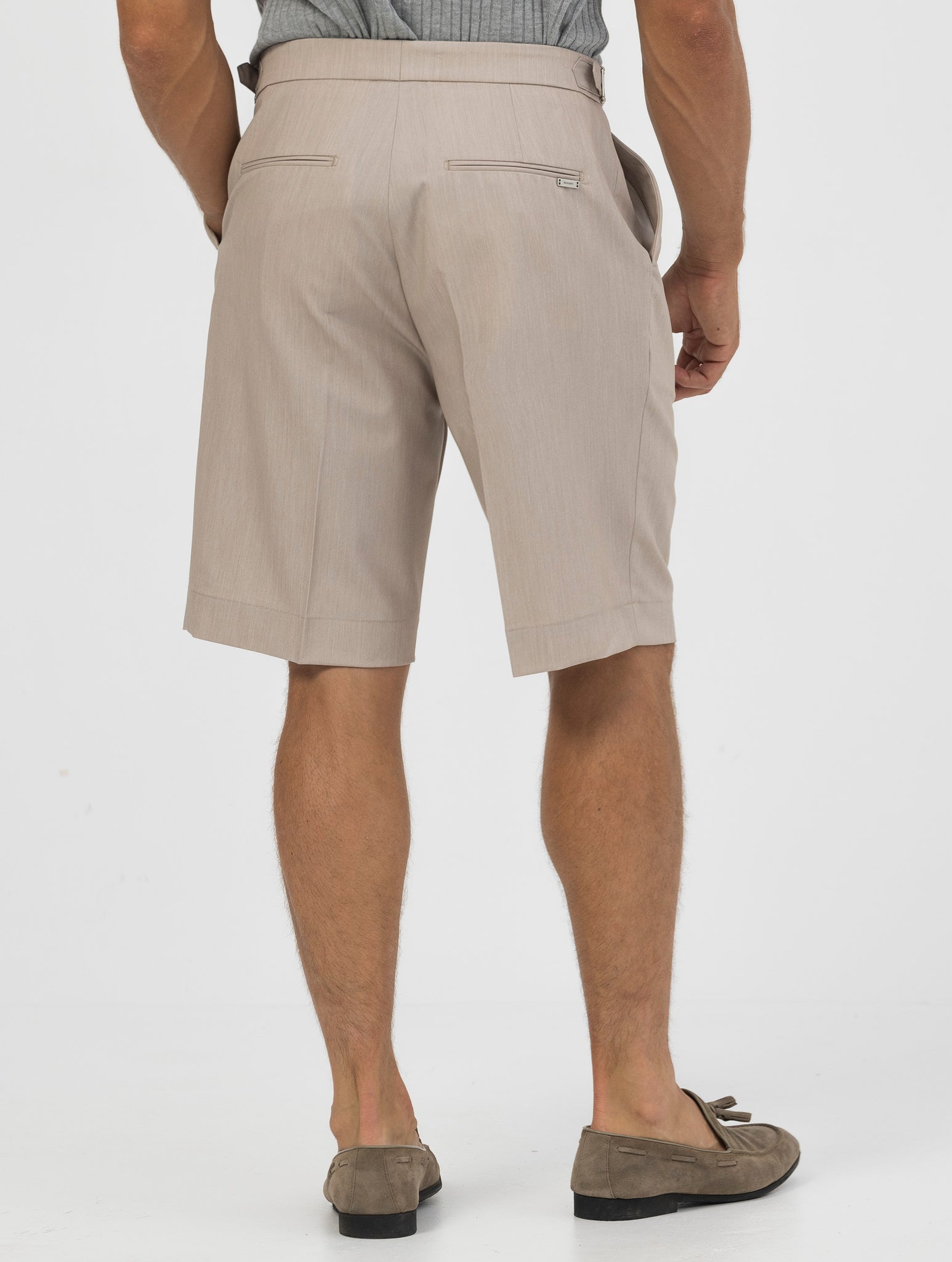 NICK PANTALONCINI FORMALI BEIGE