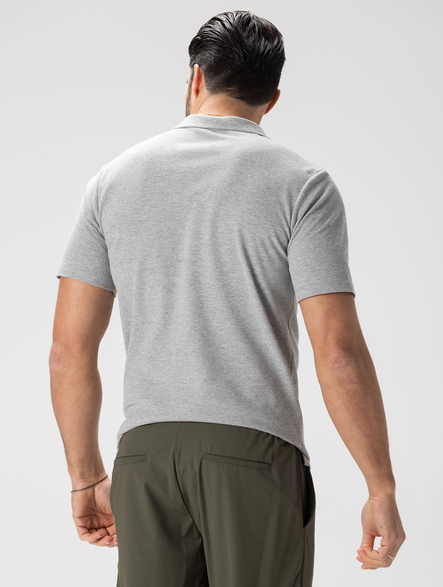 GARRET SHORT POLO IN GREY