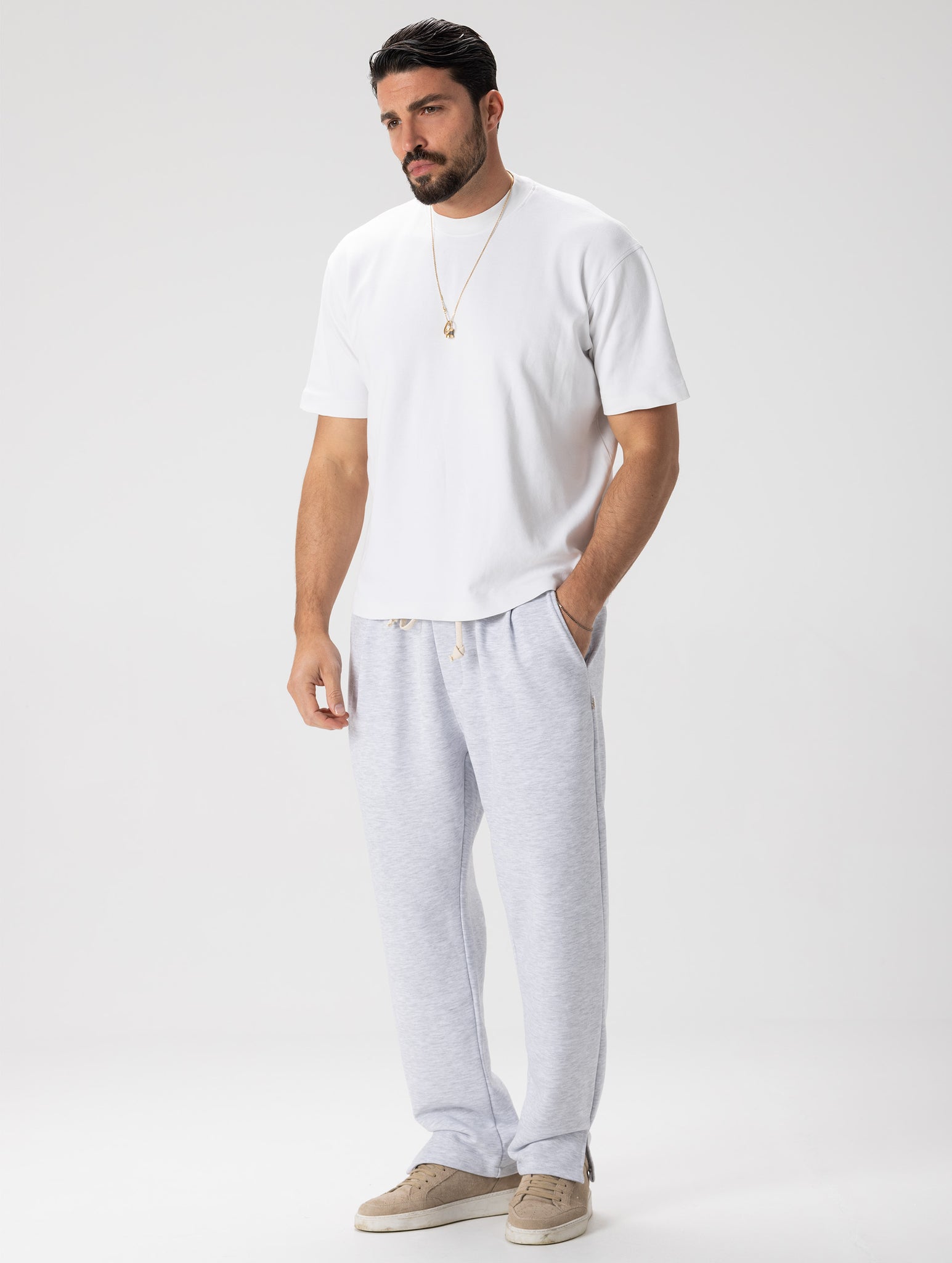 KEN SWEATPANTS IN LIGHT GREY