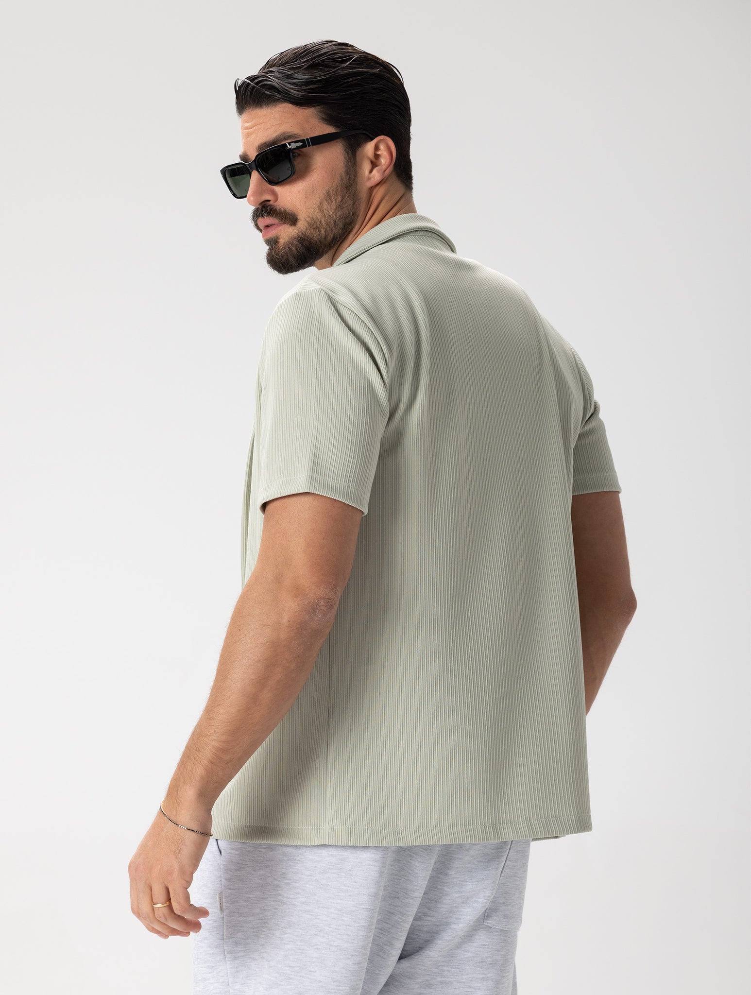 GEORGE CASUAL SHIRT IN SAGE