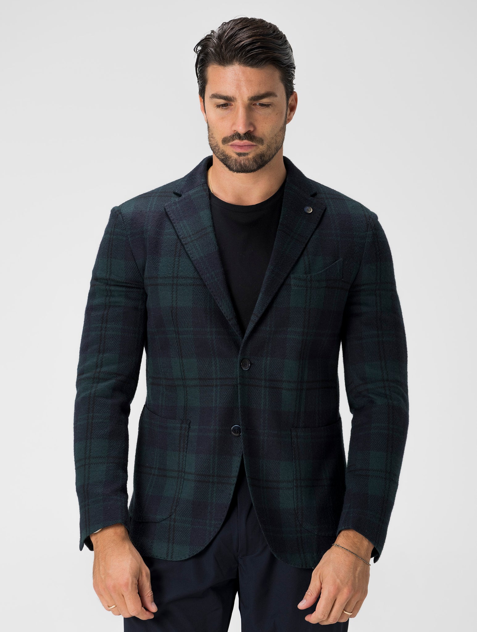 SHUZO CHECKED BLAZER